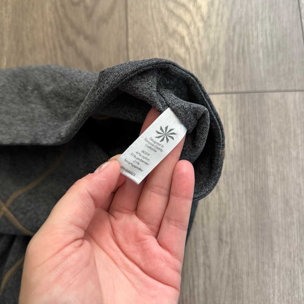 Athleta Heather Grey Stitched Athletic Leggings - Picture 5 of 5